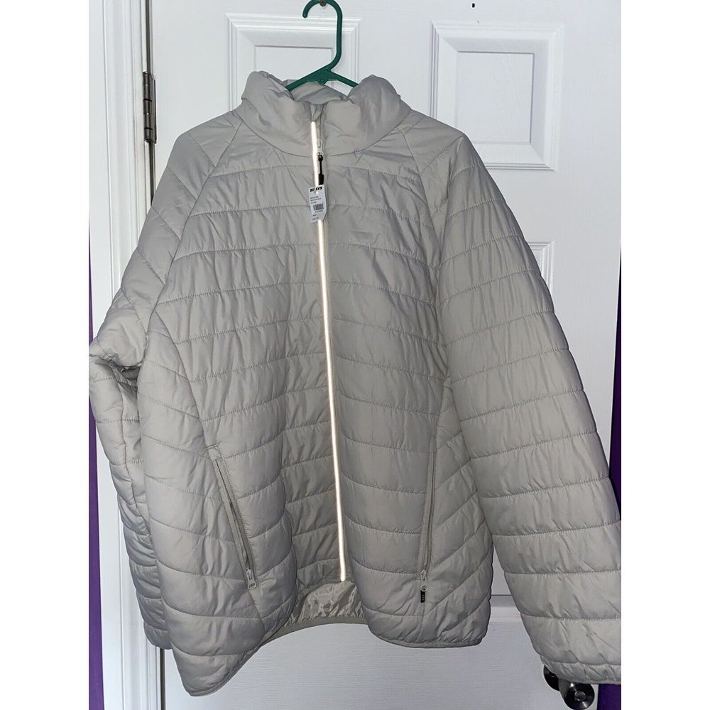 RSQ Men's Winter Warm Insulated Water Wind Resistant Puffer Jacket 2XL Stone
